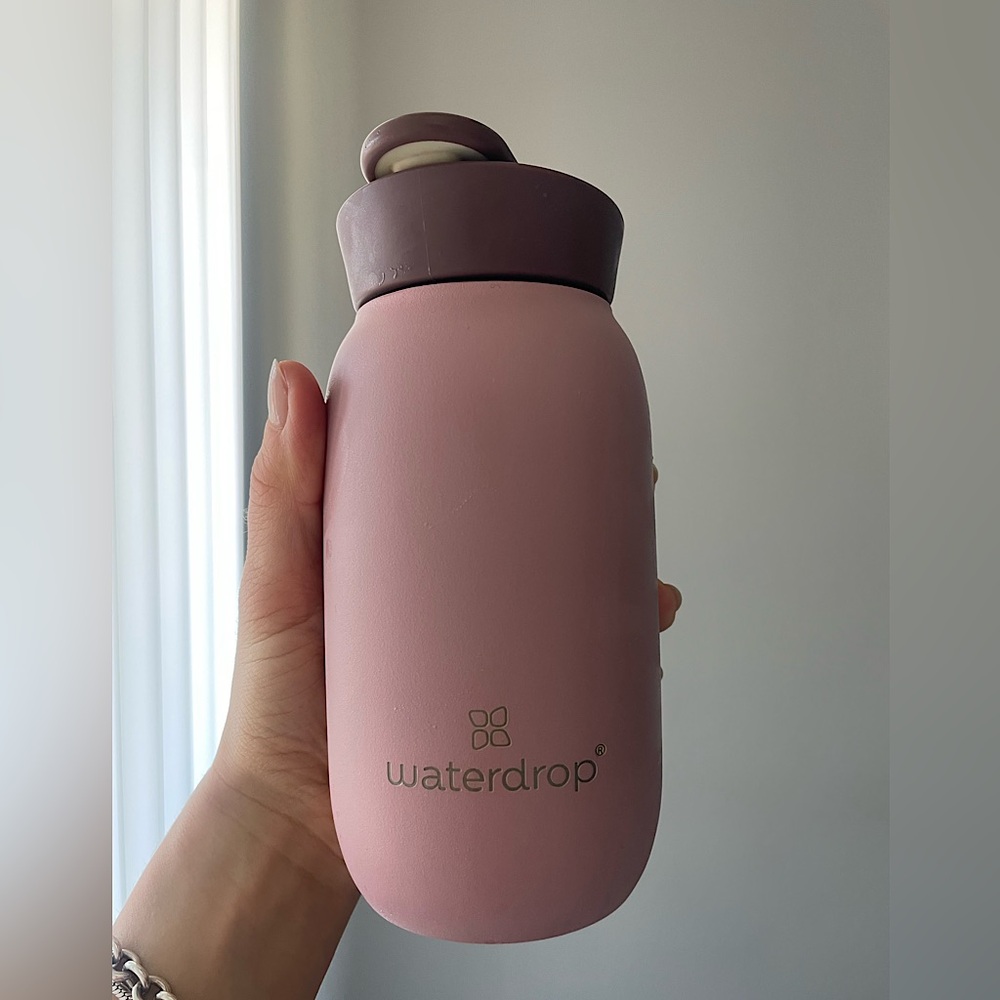 Waterdrop vacuum insulated 14oz bottle dusty pink Matt bottle